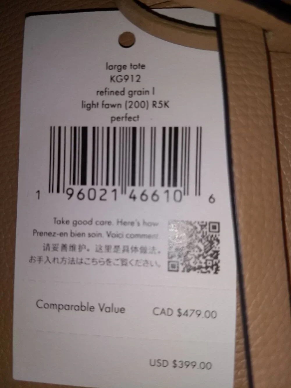 Kate Spade New York L Leather Tote